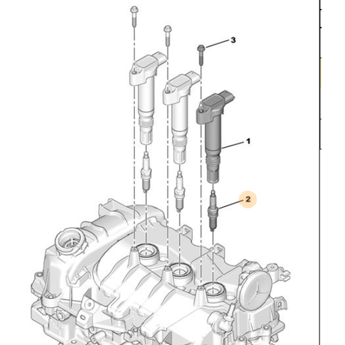 ORIJINAL 208 1.2 BUJ ERP ATESLEME BUJISI 208/301 /C-ELS 1.2 OEM 1654509380   1648406880