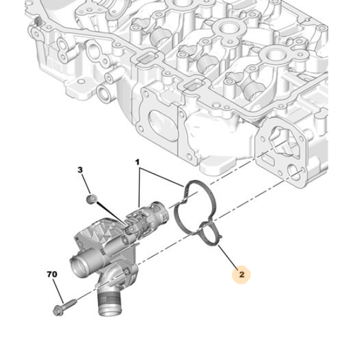 Orijinal 1.2 TERMOSTAT CONTASI  9816728880