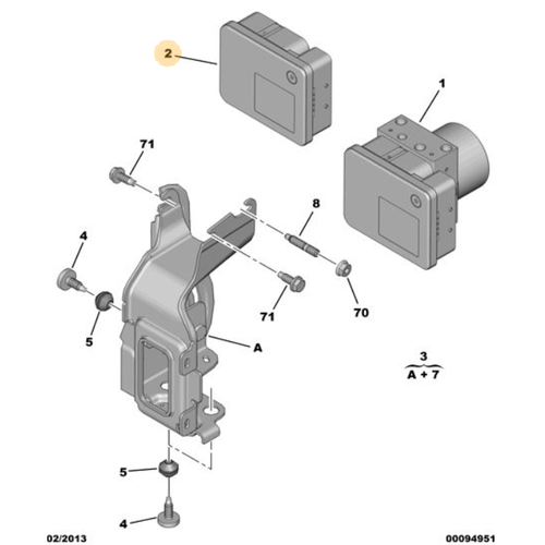 Orijinal 2008 ABS Sistemi Beyni  A94F  1611747180