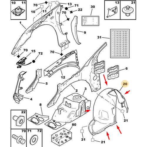 ORIJINAL 307 Sol Davlumbaz  7136ER