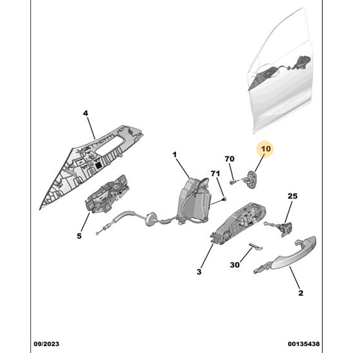 Orijinal Kap� Kilit Kar��l���  C4 X  DS4 308 408 5008 P74 GT  9676066180