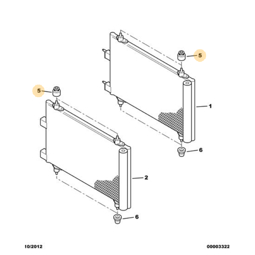 ORIJINAL 307 Klima Radyat�r Lasti�i    6453EE
