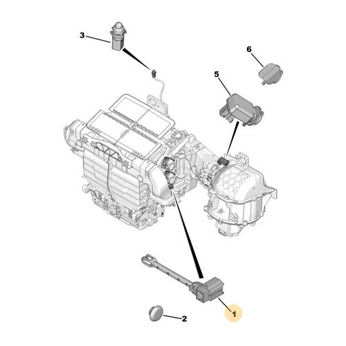 Orijinal  Evaporatr Sondas 3008 P84E  5008 P87E  Rifter K9    6445KP