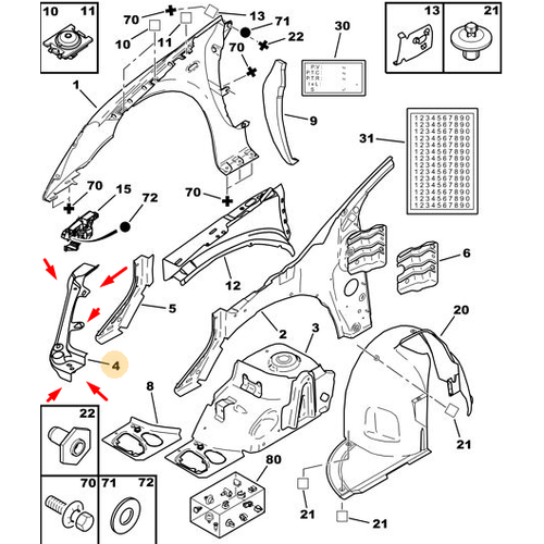 ORIJINAL 307 Sol Far Yuva Sac�   711376