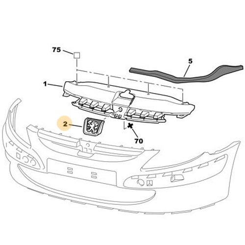 ORIJINAL  307 Amblem   7810G8
