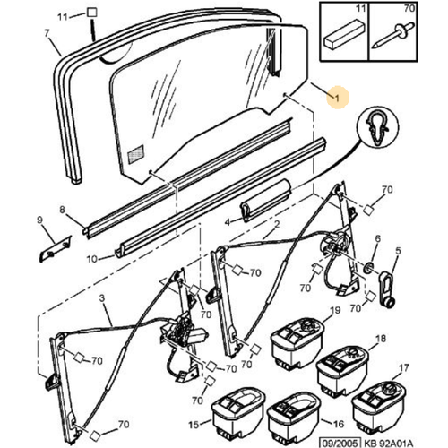 Orijinal 206 n Kap Cam Sa    9202F4