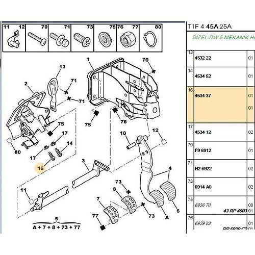 ORIJINAL 307 Fren M���r� - K�rm�z�  453437