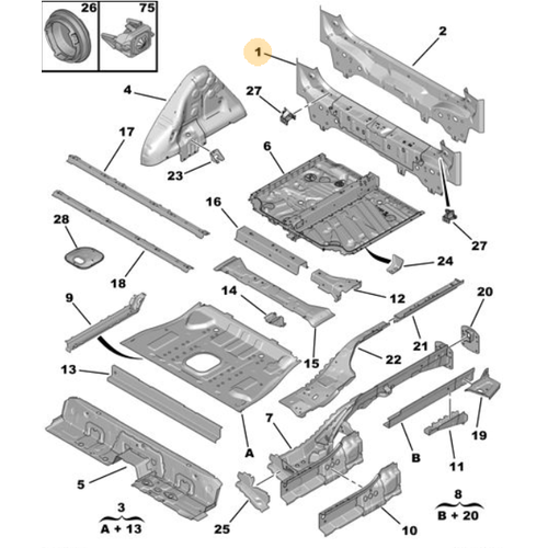 Orijinal 5008 Arka Panel P87E     1619268580