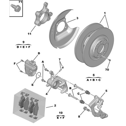 ORIJINAL ARKA KALPER MOTORU   308T9-3008-5008-308P5,408 ,RIFTER 1617535580