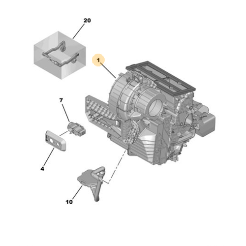 Orijinal 508 Evaporatr Kutusu R8     1635058280