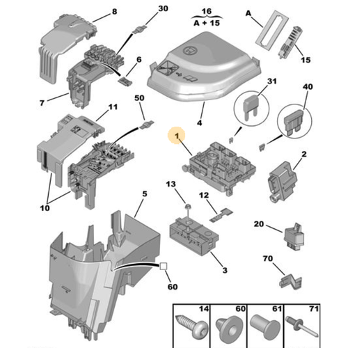 Orijinal Sigorta Kutusu 308 T7 9807028780