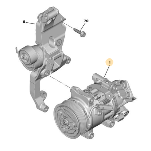 Orijinal Kompresr 308 P5 408 9847222180