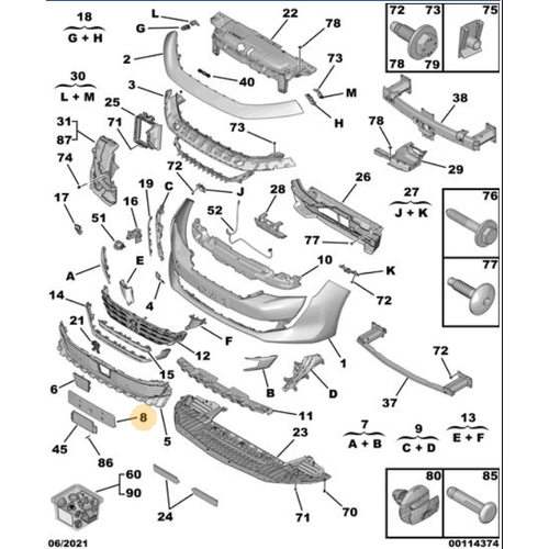 Orijinal  508 n Tampon Koruyucu R8  9813568280