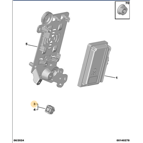 Orijinal 360 Panoramik G�rsel Kamera 308 P5 408 5008 P74 9847393680