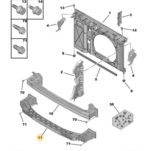 Orijinal n Panel Traversi 308 T7   724009