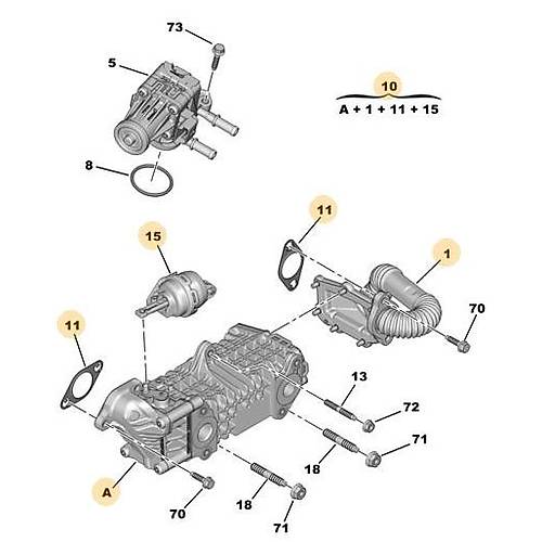 Orijinal 1.5 EGR SOGUTUCU DV5R  9813050280