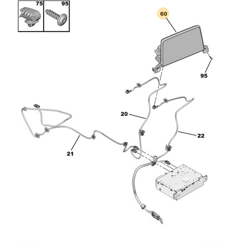 Orijinal   Dijital Ekran 3008 P84E 5008 P87E 9830424280