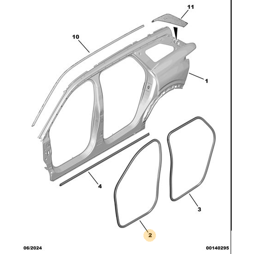 Orijinal �n Kap� Giri� Fitili   Peugeot - 5008 P74 GT  9839764680