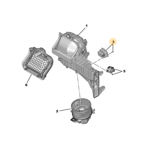 Orijinal 3008 Klima Motoru Kumanda Modl P84E   9821291880