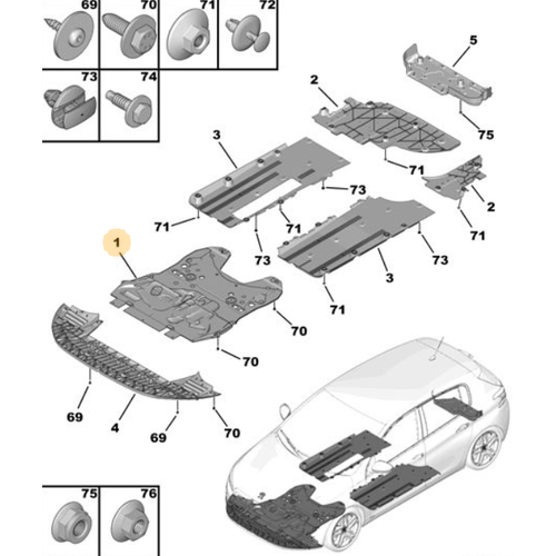 Orijinal Karter Koruyucu 308 T9   9678270980