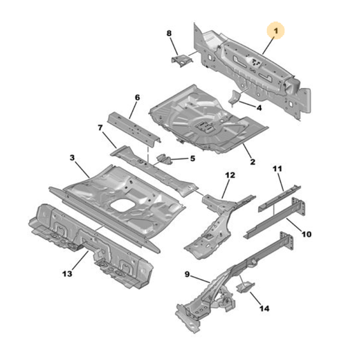 Orijinal Arka Panel Sac 308 P5  1678184080