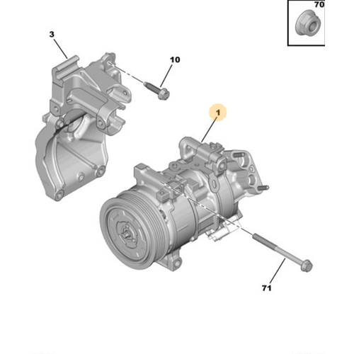 Orijinal  Klima Kompresr 508 R8  Rifter K9  9829934580