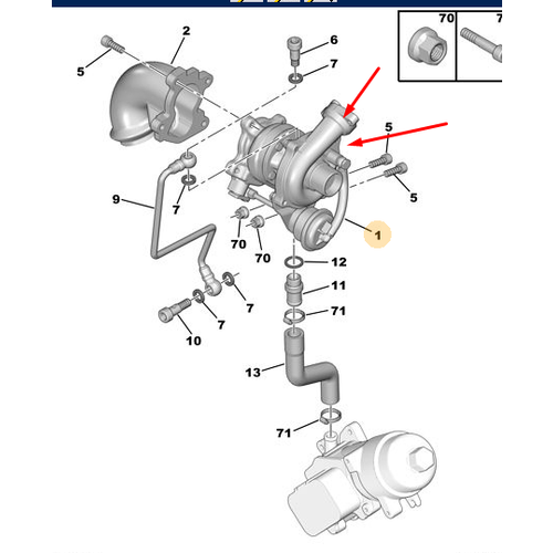 1.4 HDI  70 HP TURBOCHARGE 0375G9 KKK