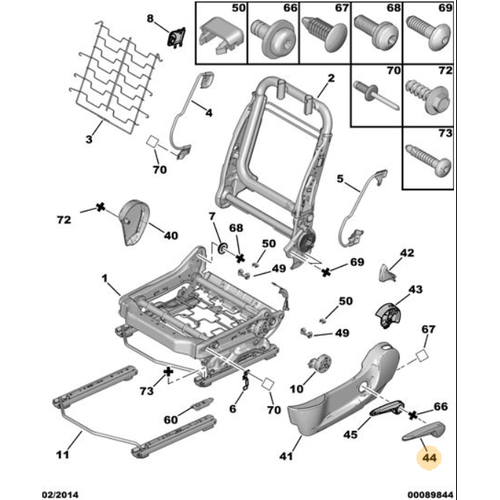 Orijinal 207 n Koltuk Kumanda Kolu Src   8899EK