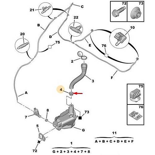 ORIJINAL 307 Cam Su Bidon Contas� - Boruya Ge�en  643472
