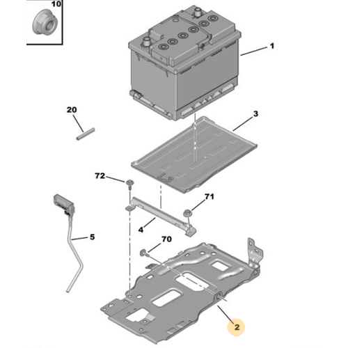 Orijinal Ak Mesnedi DS4 308 T9 P5  408  508 R8  9815288480