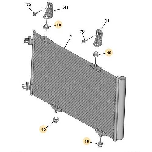 ORIJINAL Fan Davlumbaz Alt Lastik (207/208/307)   1312A3