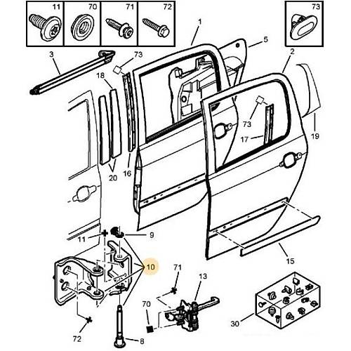 ORIJINAL 307 Sol �n Kap� Mente�esi  9035G5