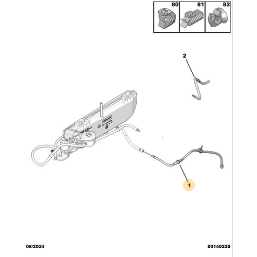 Orijinal Silecek Su Hortumu  Peugeot - 5008 P74 GT 9849445580