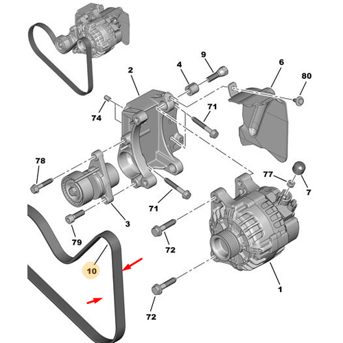 ORIJINAL 307 Alternat�r �arj Kay���    5750WZ