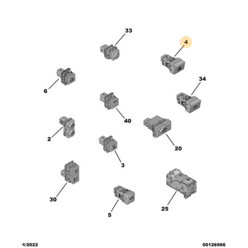 Orijinal DS4 Drtl  Flar Kumandas   98353048XU