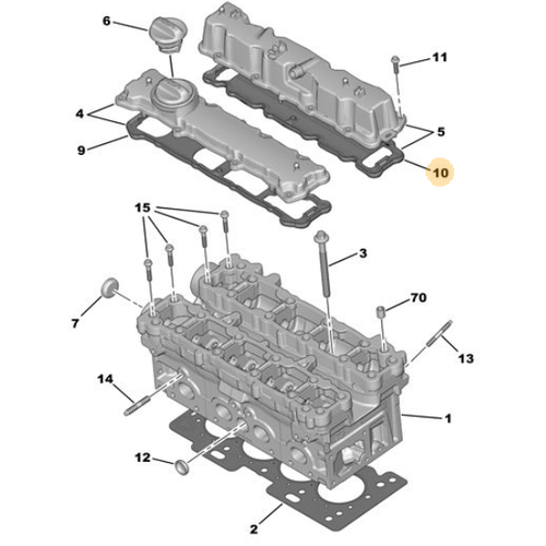 ORIJINAL 1.4 16V KULBUTOR KAPAK CONTA ET3J4 - EMME TARAF 0249C5