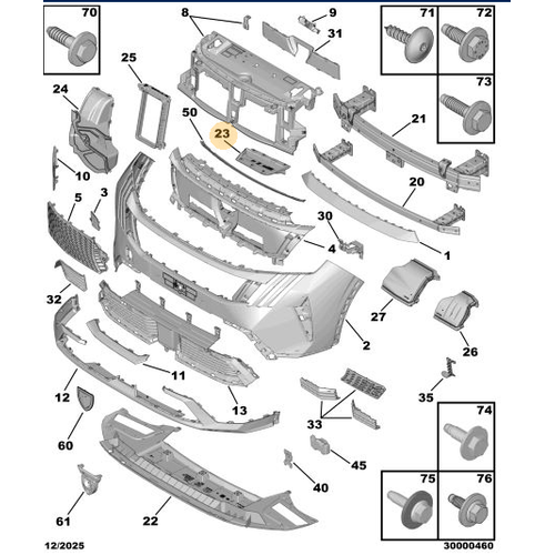 Orijinal �n Tampon Deflekt�r�   Peugeot - 5008 P74 GT   1693884480
