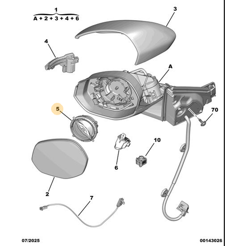 Orijinal Ayna Motoru - Sa�  Peugeot - 5008 P74 GT  9842838380
