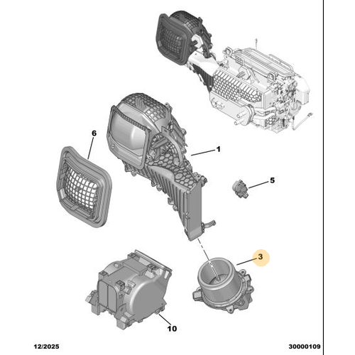 Orijinal Kalorifer / Klima Fan Motoru  Peugeot - 5008 P74 GT  9848503380