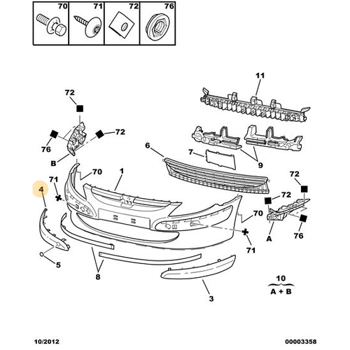 ORIJINAL Sa� Tampon Band�  307 Eski Kasa 7452P6