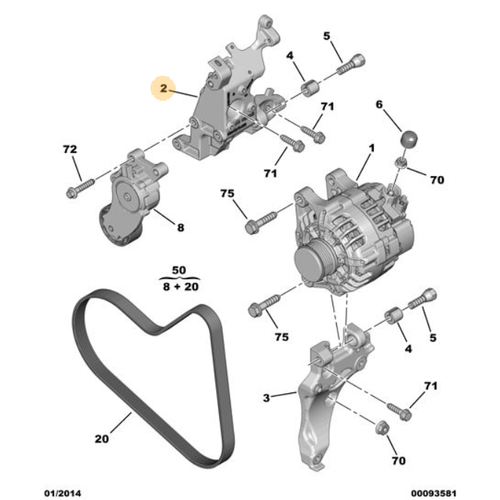 Orijinal 208 Alternatr Mesnedi   5706P4