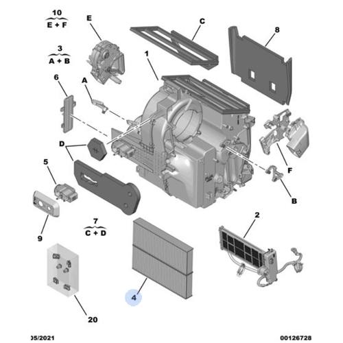 Orijinal Polen Filtresi DS4 308 P5   9837470680