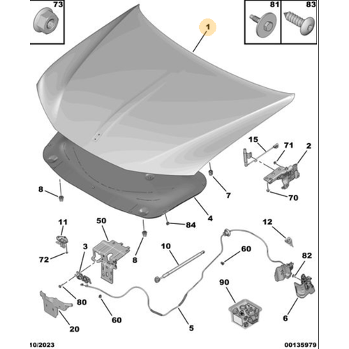 Orijinal DS4 Kaput    9834262380