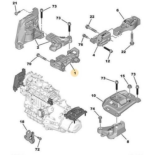 ORIJINAL MOTOR MESNED    9673585780