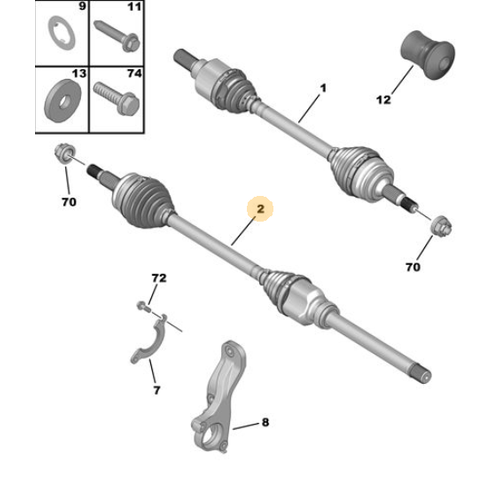 ORIJINAL SAG AKS (308-P5)   9837946980