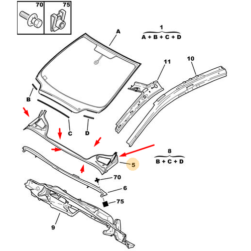 �THAL 307 �n Cam Alt Izgara 8251X5