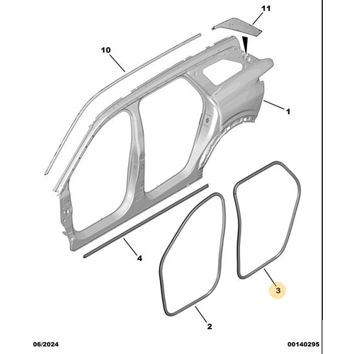 Orijinal Arka Kap� Fitili    Peugeot - 5008 P74 GT   9841055380