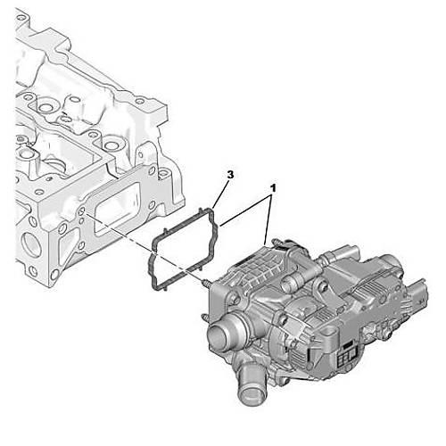 ORIJINAL ELKTRIKLI TERMOSTAT EURO6   9850364680