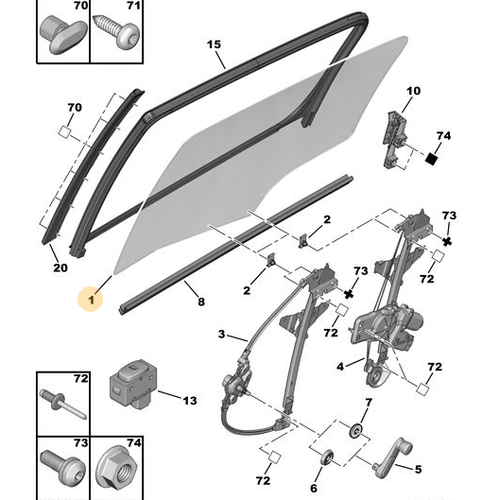 OR�J�NAL 307 Sol Arka Kap� Cam� 9203FJ