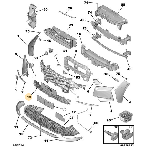 Orijinal DS4 n Tampon Izgaras  16827986XT